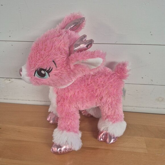 Build-A-Bear Workshop Twinkle Sparkle Pink Plush Reindeer 14" Plush - Picture 6 of 9